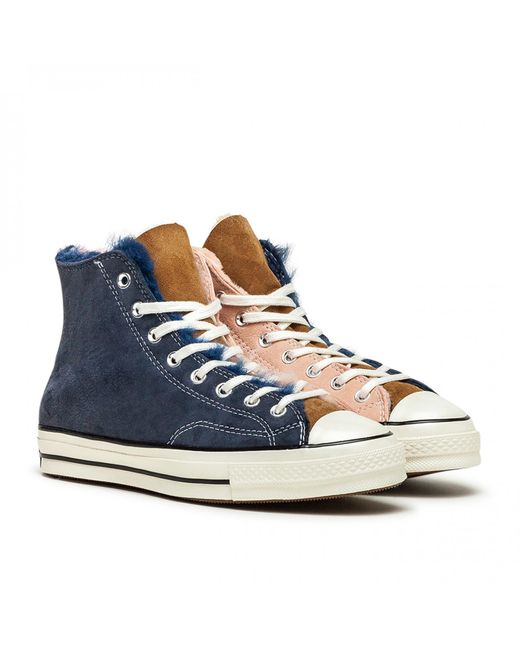 mens shearling converse