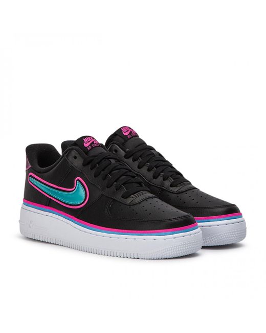 Nike Leather Nike Air Force 1 '07 Lv8 ''south Beach'' in Black for Men |  Lyst