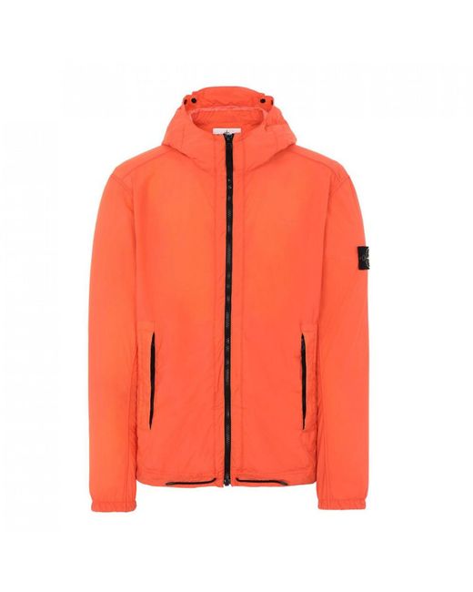 Stone Island Skin Touch Nylon-TC Packable Jacket in Orange für Herren
