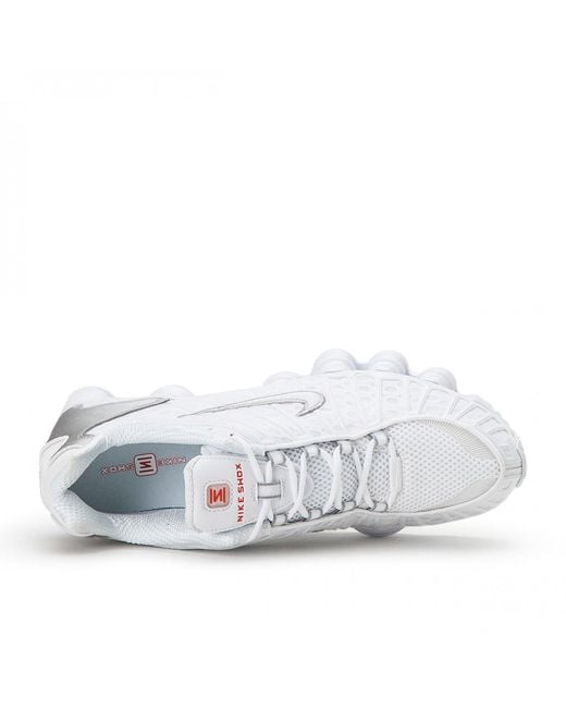 mens nike shox tl white