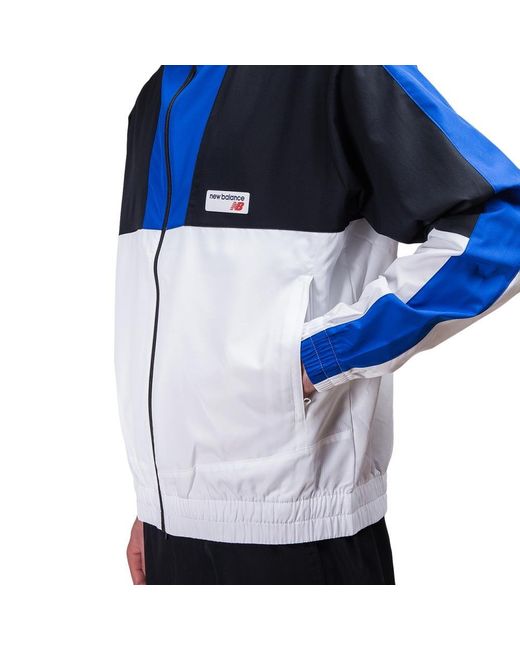 new balance windbreaker blue