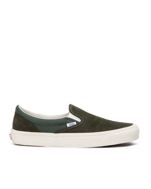 green van slip ons