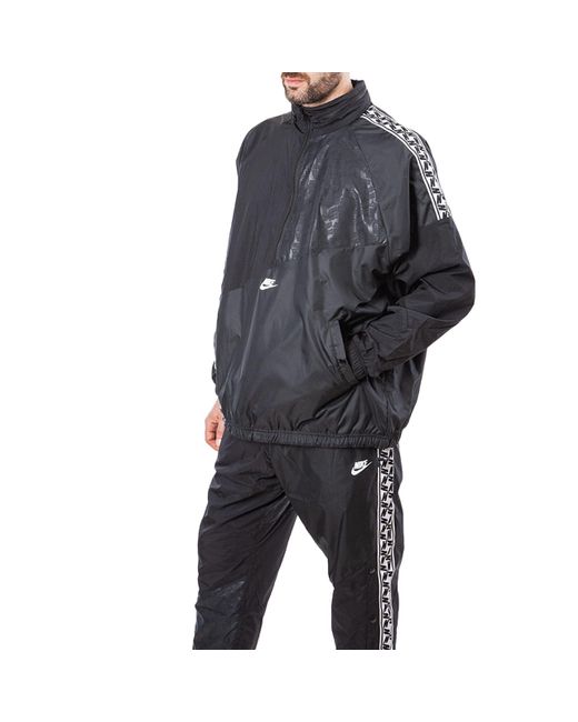 taped woven anorak