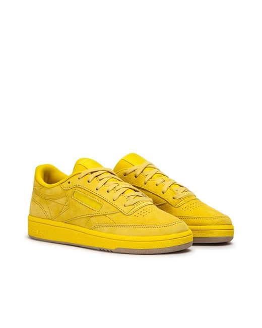reebok club c mens yellow