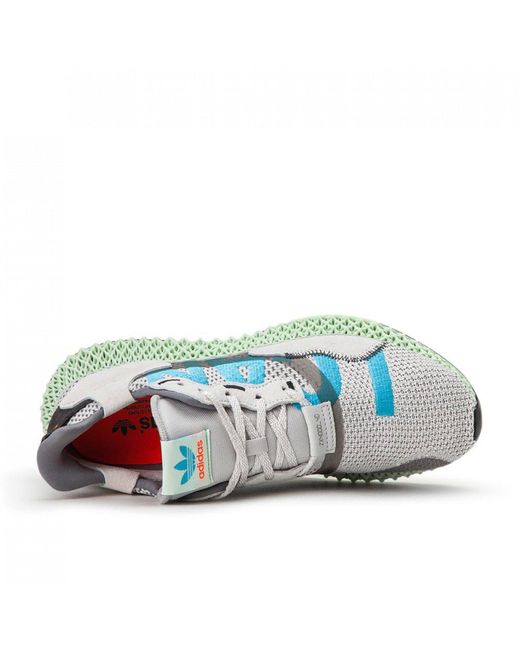 adidas Zx 4000 4d i Want I Can in Grey (Gray) for Men Lyst adidas Originals ZX4000 4D Grey Teal - Kith