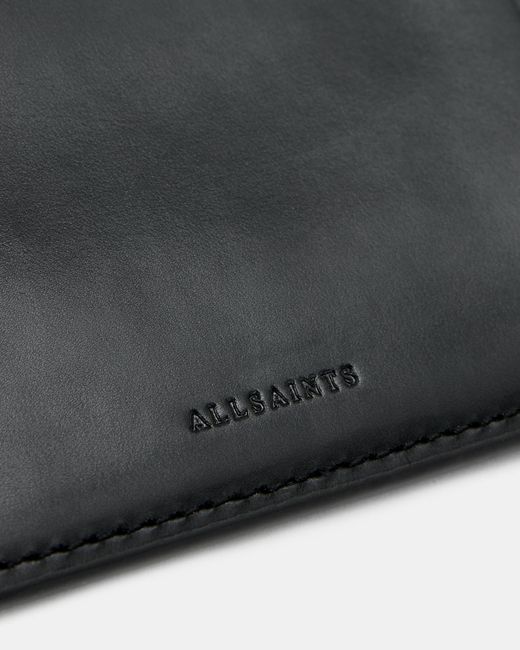 AllSaints Black Remy Leather Wallet