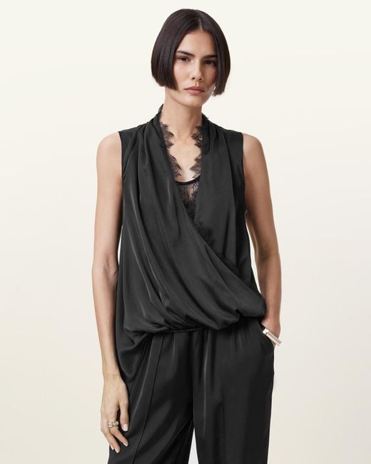 Womens Clothing AllSaints ABI - Blouse - Black All Saints