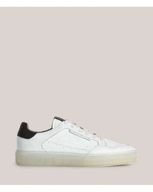 AllSaints White Alton Low Top Leather Sneakers for men