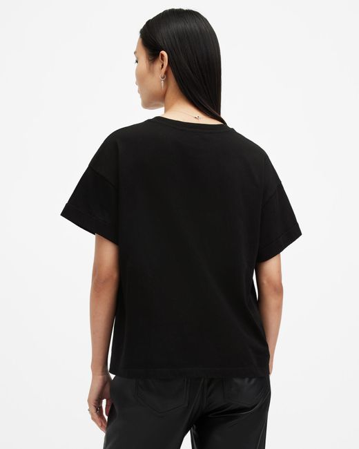 AllSaints Black Kit Tiger Print Briar T-Shirt