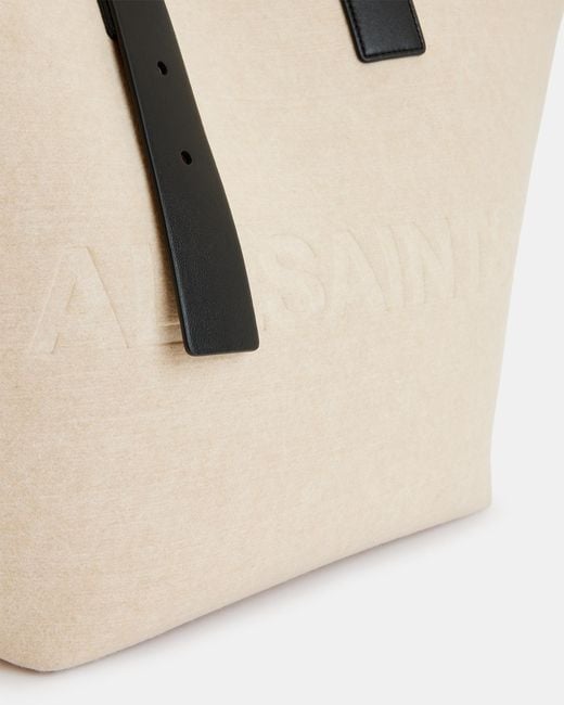 AllSaints Natural Anik Spacious Felt Logo Tote Bag,