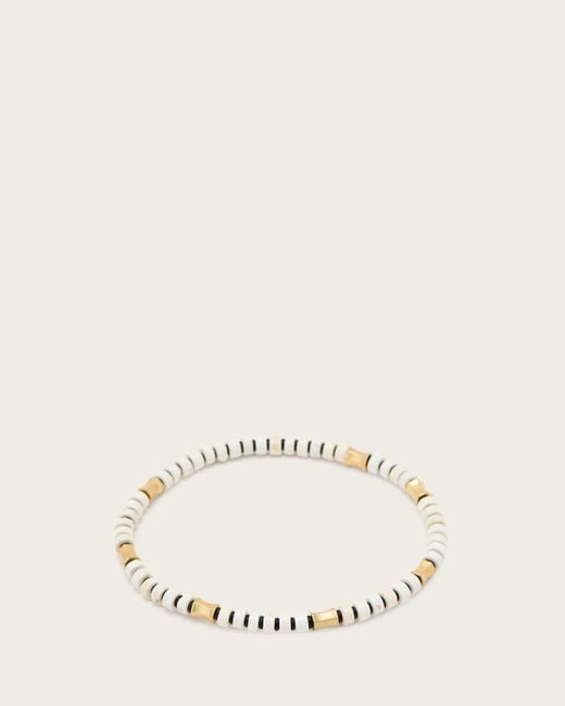 AllSaints Natural Clara Beaded Bracelet