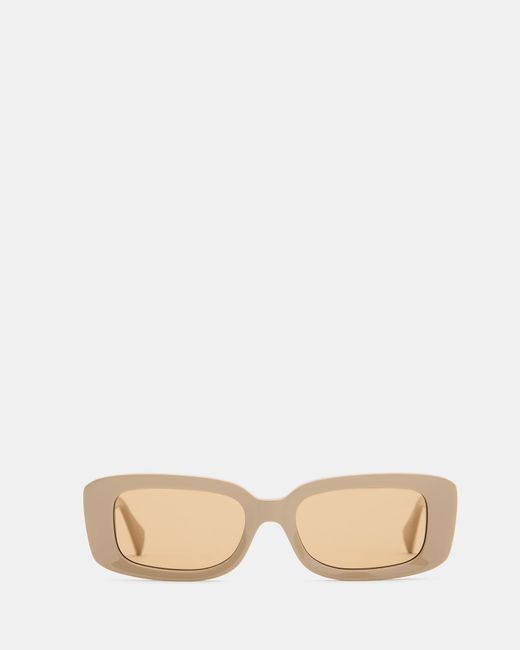 AllSaints Natural Sonic Rectangular Shaped Sunglasses for men