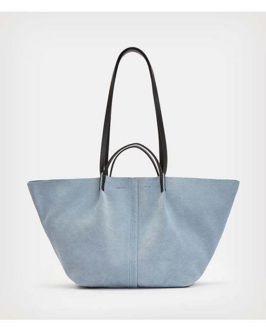 AllSaints Odette E/w Tote Womens in Gray | Lyst