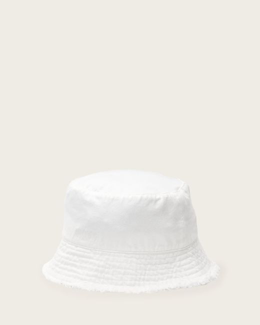 AllSaints White Skye Bucket Hat