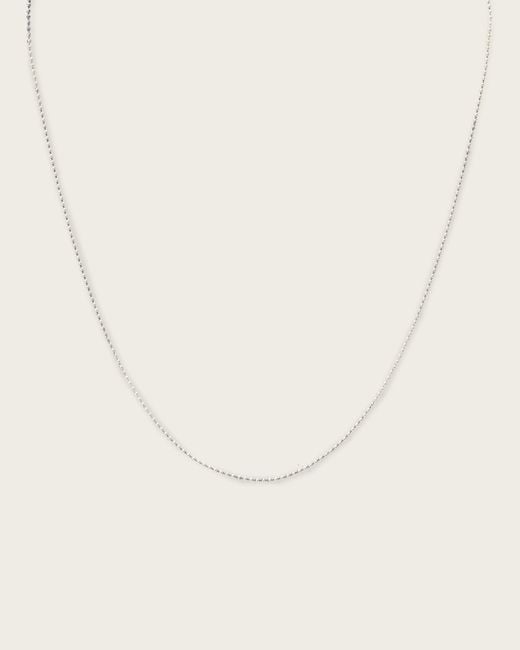 AllSaints Natural Axl Sterling Curb Extra Large Necklace for men