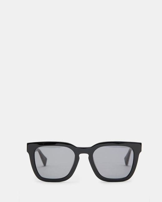 AllSaints Black Phoenix Square Sunglasses for men