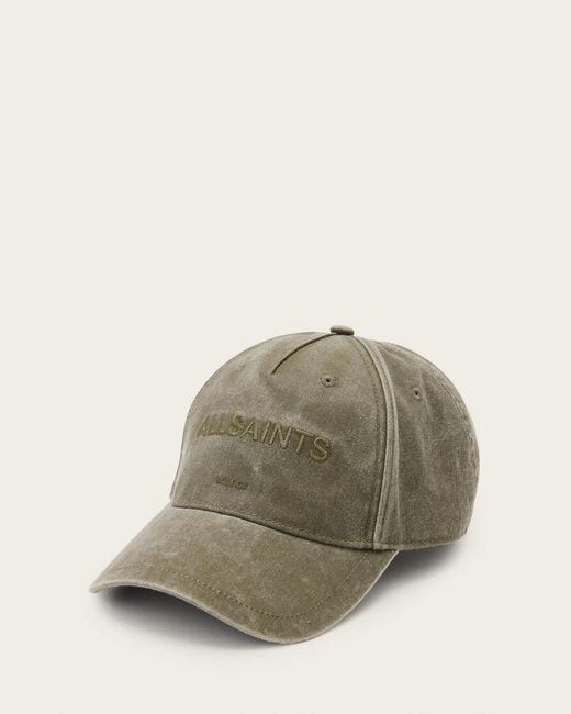 AllSaints Natural Underground Logo Print Baseball Cap for men