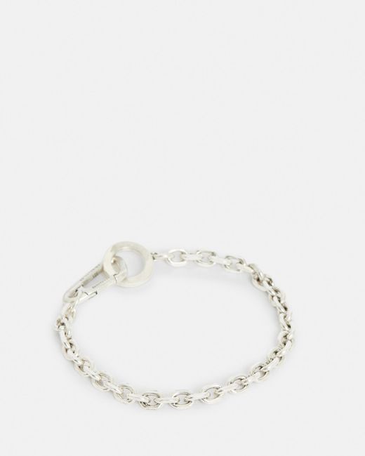 AllSaints Natural Geo Sterling Silver Chain Bracelet for men