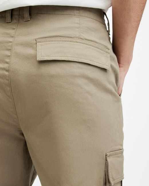 AllSaints Natural Lewes Slim Fit Cargo Trousers, for men