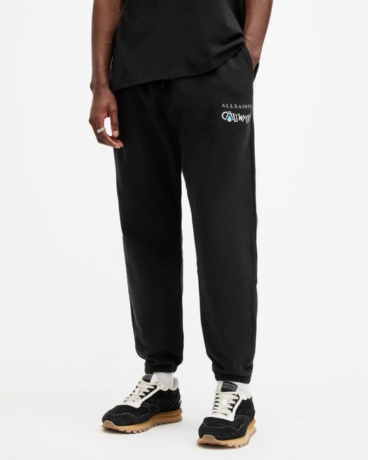 AllSaints Black Caliwater Relaxed Fit Sweatpants