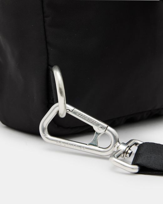 AllSaints Black Steppe Recycled Sling Crossbody Bag for men