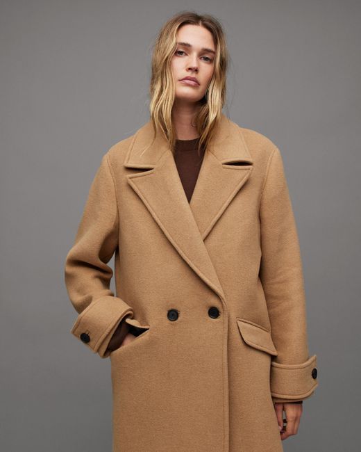 mabel oversized wool blend coat