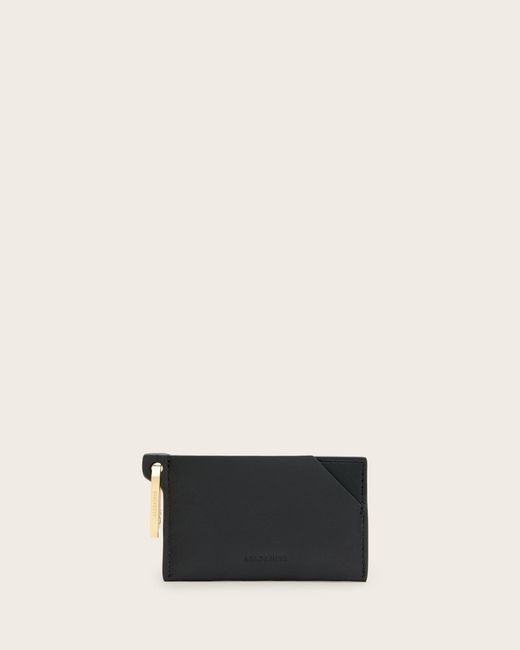 AllSaints White Hex Leather Cardholder