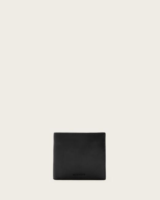 AllSaints White Delph Bi-Fold Leather Wallet for men