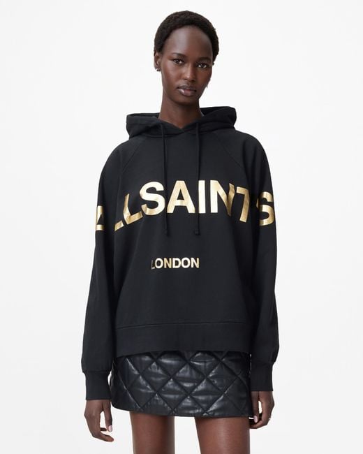 AllSaints Black Talon Biggy Oversized Hoodie