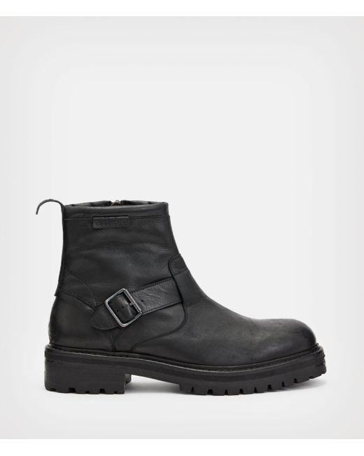AllSaints Black Hopper Boot for men
