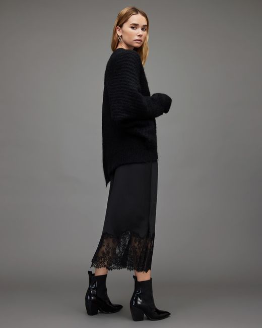 All saints eloise cheap funnel neck dress