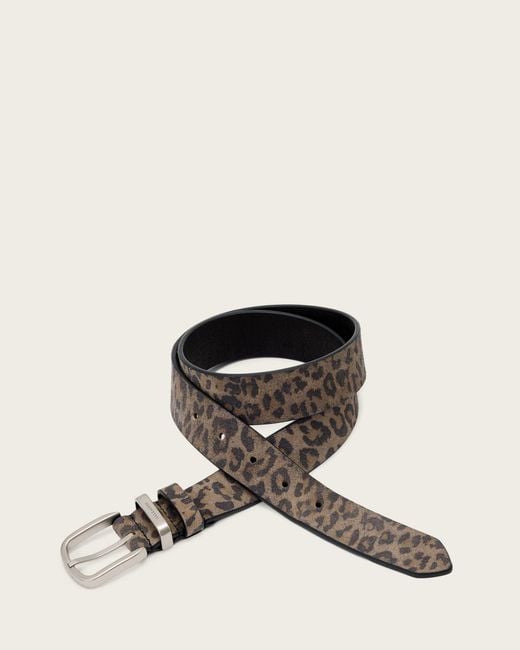 AllSaints Black Owen Suede Belt for men