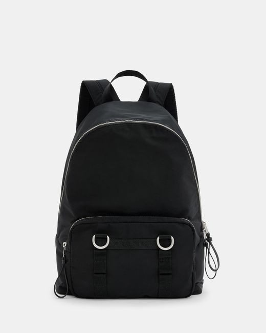 AllSaints Black Steppe Recycled Backpack for men