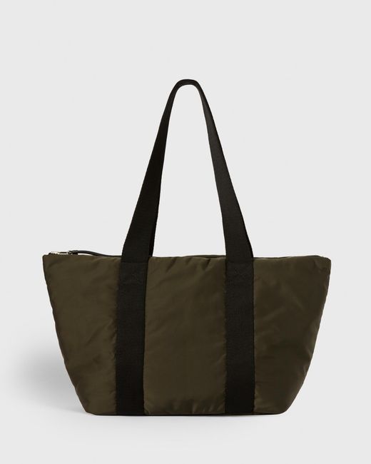 AllSaints Green Sly East West Tote Bag