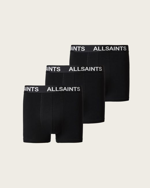 AllSaints Black 3-Pack Briefs Set for men