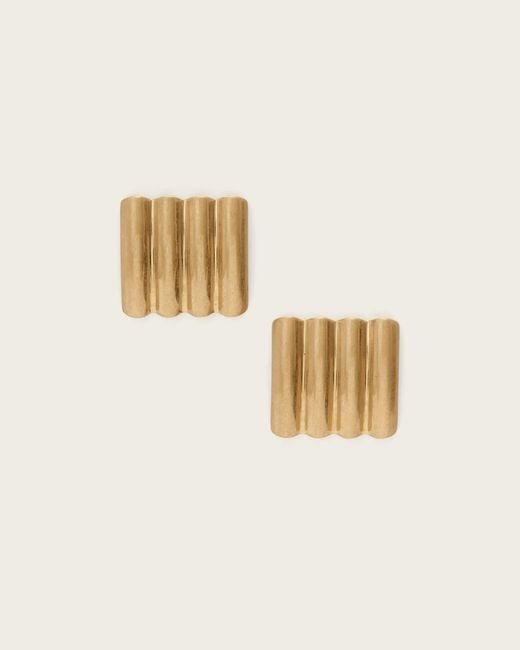 AllSaints Natural Janna Flat Earrings