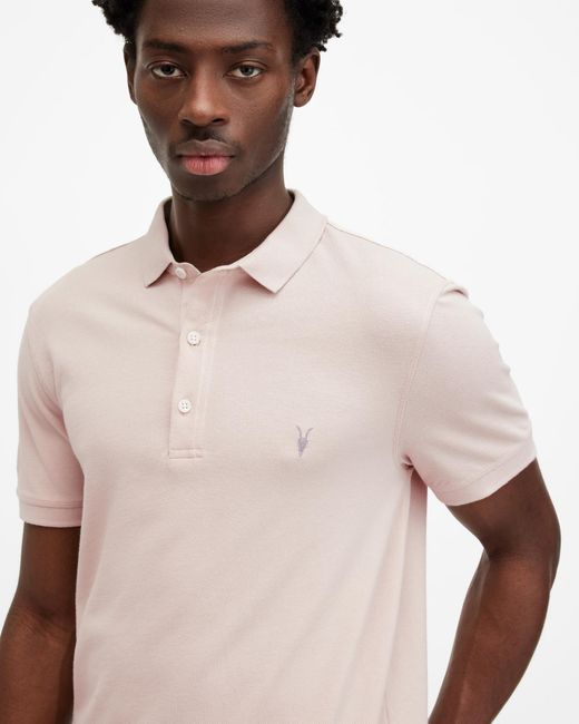 AllSaints Natural Reform Short Sleeve Polo Shirt, for men