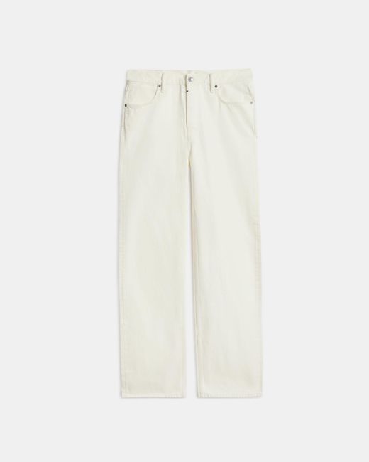 AllSaints White Lenny Loose Fit Wide Leg Denim Jeans for men