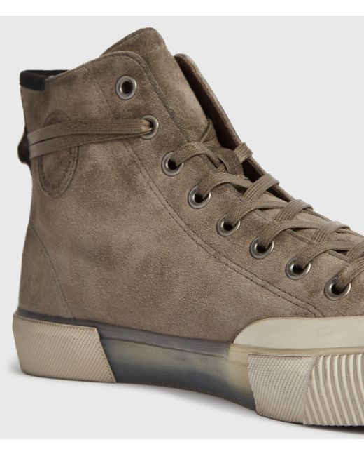 dumont high top suede trainers