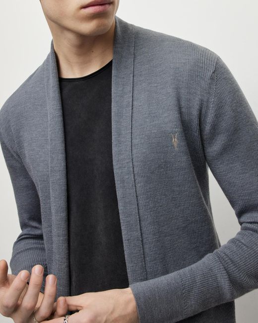 All saints mode merino shop open cardigan