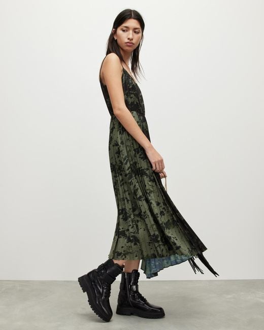 AllSaints Leowa Gia 2-in-1 Dress, in Black | Lyst