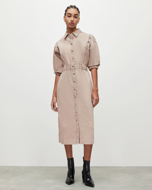 white christmas dresses Olivaceous Audrey Denim Dress M main image 0