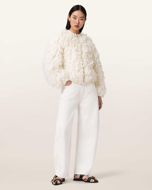 AllSaints Natural Sadie Barrel Leg Denim Jeans