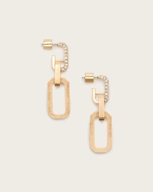 AllSaints Natural Hattie Drop Earrings