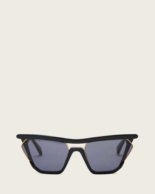 AllSaints Multicolor Avie Square Visor Sunglasses