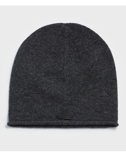 AllSaints Wool Rolled Edge Beanie in 