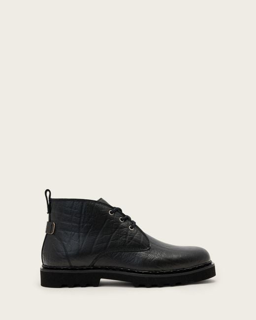 AllSaints Black Skiff Boots for men