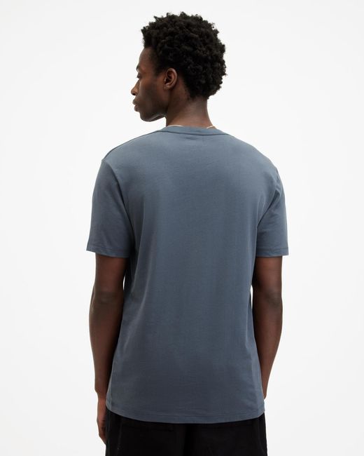 AllSaints Blue Brace Brushed Cotton T-shirts 3 Pack for men
