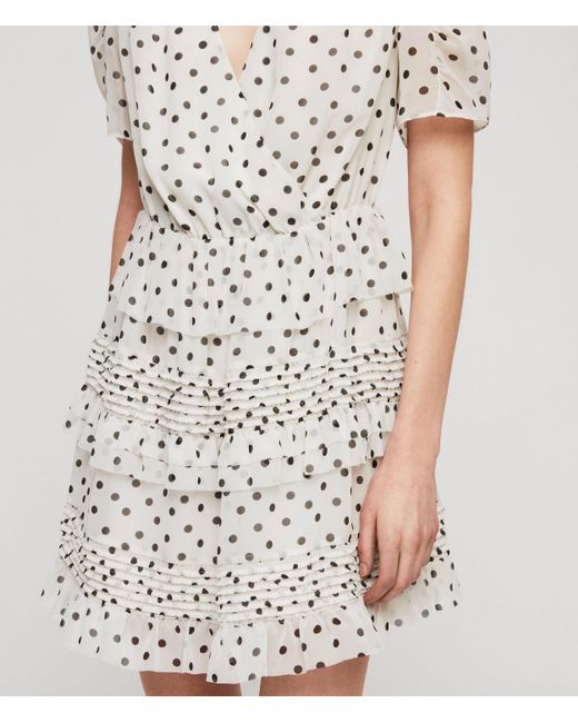 all saints polka dot dress