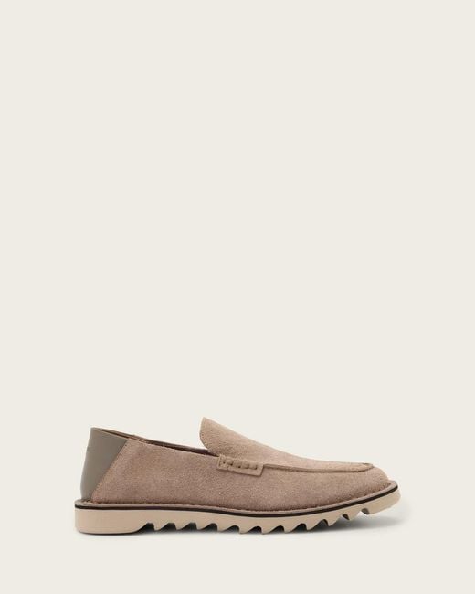 AllSaints Natural Leather Slix Leather Loafers, /Us 8/Eu 41 for men